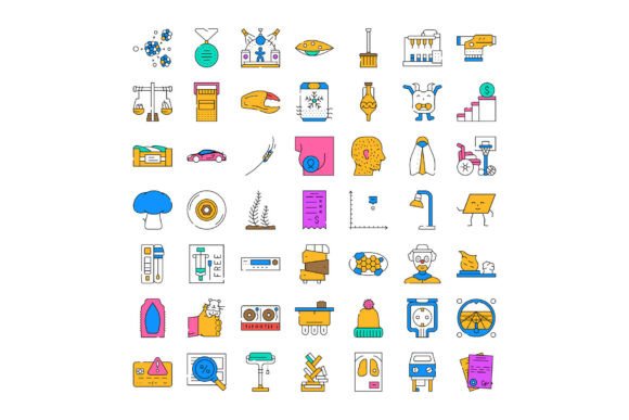 Collection of Diverse Line Style Vector