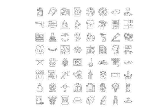 Collection of Outline Vector Icons for W: A Comprehensive Guide to Minimalist Design Resources