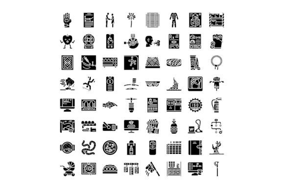 Diverse Collection of Pictogram Glyph Ic: Clarity, Consistency, and Creative Flexibility in Visual Communication
