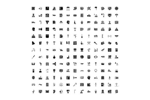 Diverse Collection of Pictograms Represe