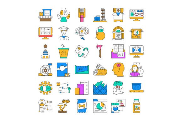 Diverse Flat Line Icons Set Business Tec: A Comprehensive Overview