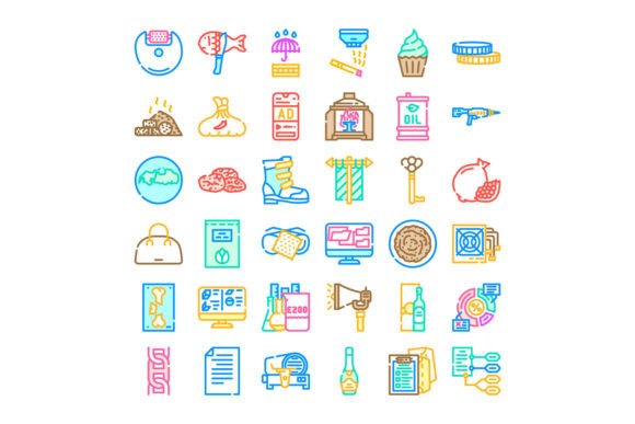 Diverse Outlined Icons Covering Various: A Modern Solution for Visual Communication