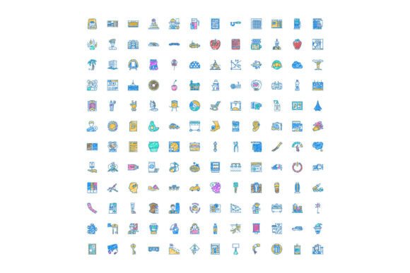 Diverse Sketch Concept Icons Collection