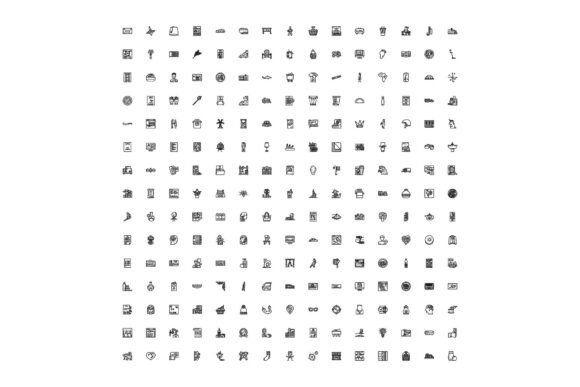 Exploring the Power of Diverse Black Outline Styl and Monochrome Line Art Icons