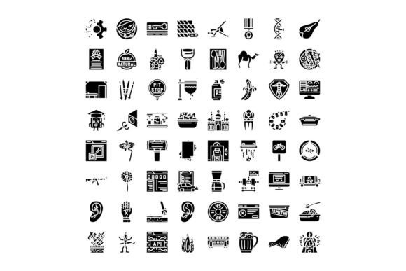 Exploring the Versatility of a Diverse Collection of Black Infographic