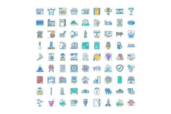 Hand Drawn Scribble Style Icons for Web Design and Infographics