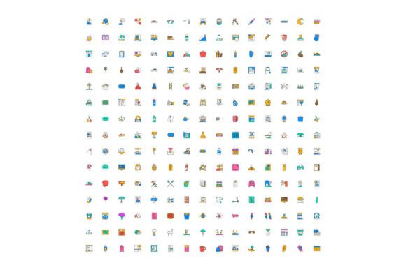 Large Collection of Colorful Universal F