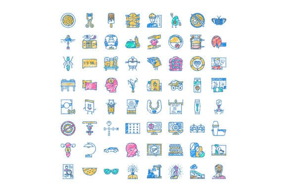 Seamless Doodle Line Icons Collection Ex: A Versatile Design Resource